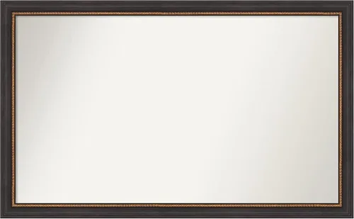 Miniatura 126 de Amanti Art Espejo de baño negro para sobre el fregadero, 23 x 23 pulgadas, espejo cuadrado negro Ashton, marco de madera tradicional mediano, se
