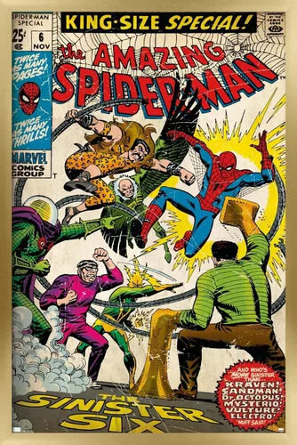 Miniatura 11 de Trends International Marvel Comics - Póster de pared de Spider-Man - Amazing Spider-Man #6, 14.725 x 22.375 pulgadas, versión enmarcada de madera