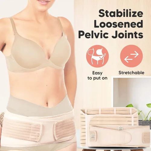 Miniatura 7 de 3 en 1 Soporte Posparto para el Abdomen. Banda para el vientre para etapa posnatal, embarazo, maternidad, fajas moldeadoras de cuerpo para mujeres