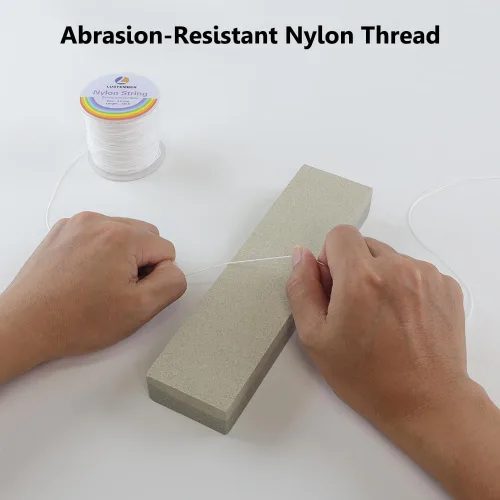 Miniatura 5 de 0.8mm de cuerda de nailon, cuerda fuerte para pulseras, cordón de nailon duradero para fabricación de joyas, pulseras, ensartado de cuentas