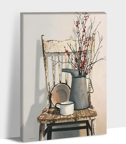 Miniatura 25 de Arte de pared de granja - Lienzo de arte de pared de margaritas con cita de Jesús, Hoy elijo fe, esperanza, amor, paz, alegría, pintura de flores