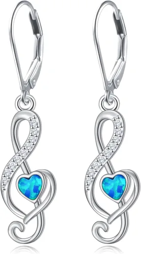 Miniatura 86 de Aretes colgantes de filigrana de plata de ley 925, margarita, loto, flor de rosa, piedra lunar, lágrima para mujer, nudo celta infinito, margarita