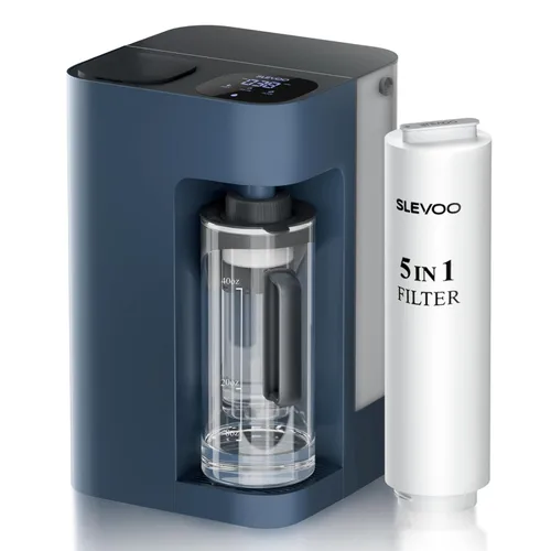 [Inteligente] Filtro de Agua de Ósmosis Inversa para Encimera, Ph+ y Sistema de Filtración de Agua RO de 6 Etapas - Remineralización Alcalina, 4:1