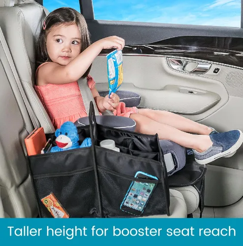 Miniatura 5 de High Road Organizador de coche con portavasos – Organizador de asiento delantero para conductores o organizador de asiento trasero para niños