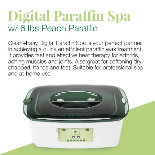 Miniatura 3 de Clean + Easy Calentador digital de cera de parafina con recambios, máquina de cera de parafina para manos y pies, tratamiento hidratante de spa