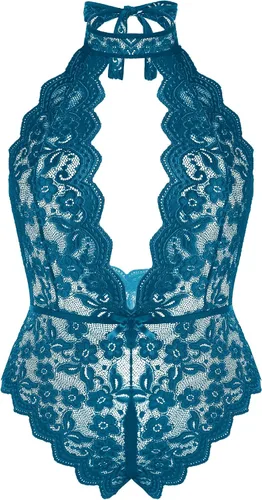 Avidlove Plus Size Lingerie for Women Lace Bodysuit Halter Teddy Babydoll Nightgown 16-24 Plus