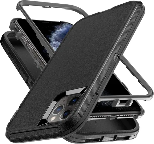 Miniatura 17 de YmhxcY Funda para iPhone 11 a prueba de golpes, a prueba de caídas, a prueba de polvo, 3 capas, duradera, resistente protección para teléfono Apple
