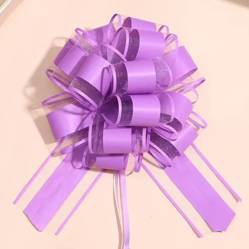 Miniatura 12 de 6 piezas de lazos de tirar, lazo de regalo verde frijol, 6 pulgadas, Navidad, fiesta, regalo de cumpleaños, boda, lazos de cinta para envolver cajas