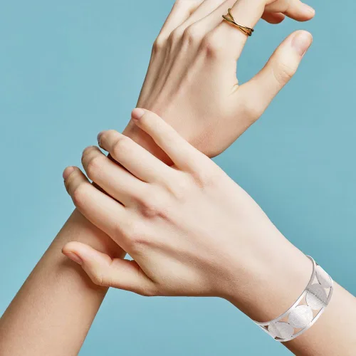 Miniatura 5 de Cross St. Benedict Christian Bracelet, Virgin Mary Catholic Stainless Steel Cuff Bangle