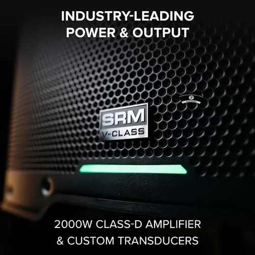 Miniatura 2 de Mackie SRM Serie V-Class, Altavoz de Alto Rendimiento de 10 Pulgadas 2000W, Amplificado - Negro (SRM210 V-Class)