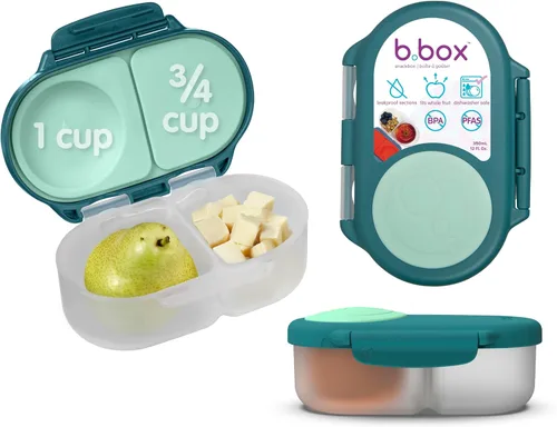 Miniatura 29 de b.box Batman Snack Box - Recipientes a prueba de fugas de 2 compartimentos para niños, mini caja Bento para niños y niños pequeños, contenedores