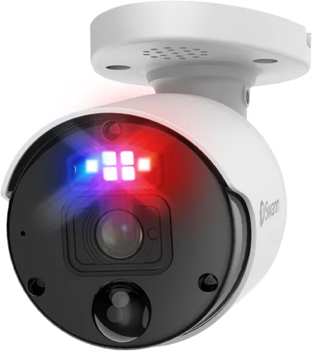 Cámara NVR adicional para seguridad del hogar Swann Bullet, PoE, video de 12MP Mega HD, vigilancia CCTV cableada interior y exterior, visión