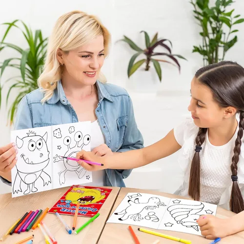 Miniatura 2 de Omgouue 24 libros pequeños para colorear para niños de 2 a 4 años, 4 a 8 años, regalos de fiesta de cumpleaños, bolsas de regalo, suministros