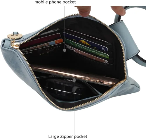 Miniatura 6 de MKF Collection Mia K - Cartera de mano para mujer, bolso pequeño negro con asa circular