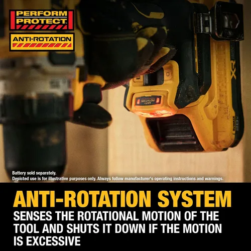 Miniatura 4 de DEWALT Taladro/destornillador inalámbrico de 1/2 pulgada sin escobillas MAX XR de 20 V (solo herramienta) (DCD801B)