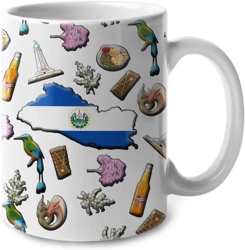 Miniatura 44 de Lotacy Taza de café con símbolos de Cuba con bandera de mapa, taza de cerámica de bandera cubana de 11 onzas, recuerdo de Cuba y regalos, idea