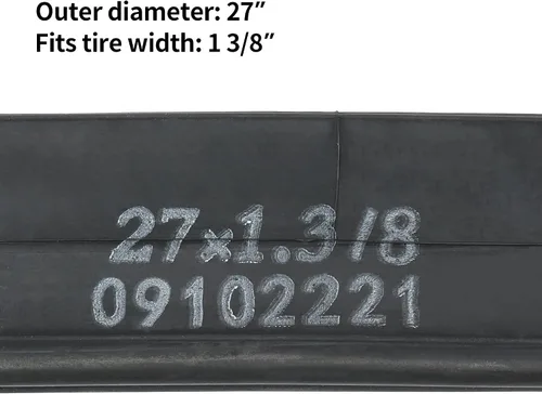 Miniatura 2 de RUTU 27 tubos para neumáticos de bicicleta de 1 3/8 (tubo de 700 x 35-40), tubo interior de 27 x 1.3/8 con válvula Schrader de 1.260 in y accesorios