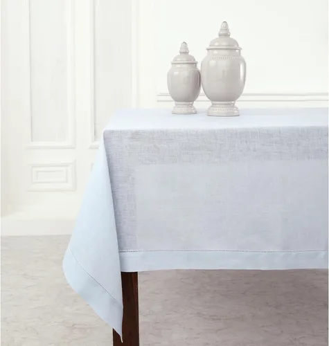 Miniatura 90 de Solino Home Mantel de lino azul polvoriento, 60 x 120 pulgadas, mantel de lino 100% puro con vainica para mesas rectangulares, dobladillo clásico