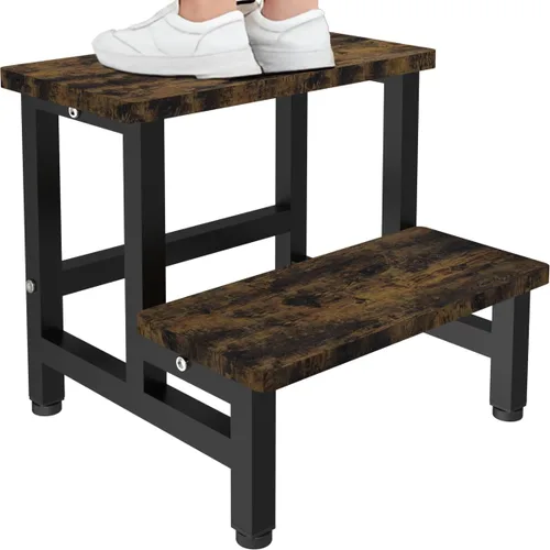Miniatura 9 de Taburete de Paso de Madera para Niños Pequeños, Niños y Adultos, Taburetes de Paso Resistentes con Capacidad de Carga de 300 Libras, Taburete