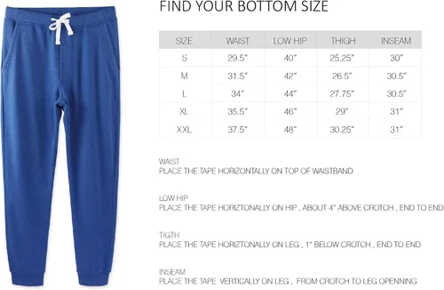 Miniatura 3 de Harbeth - Pantalones deportivos para hombre (forro polar, algodón, elástico), pantalones con bolsillos.