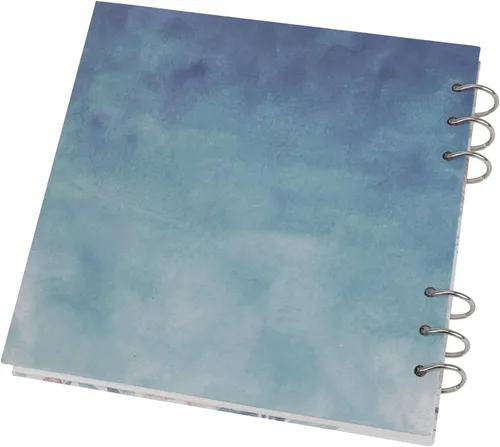 Miniatura 3 de Cuaderno de bocetos de acuarela – Cuaderno de bocetos de papel de acuarela prensa en frío 7.7 x 7.7 pulgadas, 20 hojas, papel pesado de 140