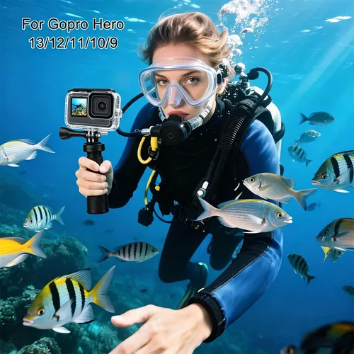 Miniatura 5 de Suptig Carcasa protectora impermeable para GoPro Hero 12/Hero 11/Hero 10/Hero 9 Negro Impermeable 164F