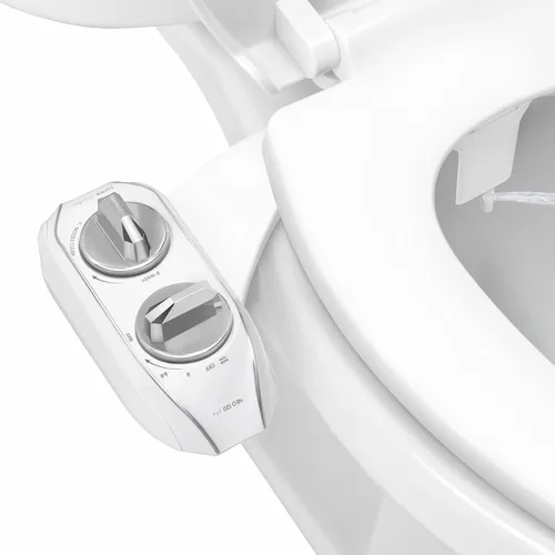 LUXE Bidet NEO 120 Plus - Boquilla única, accesorio de bidé no eléctrico para asiento de inodoro, instalación deslizante patentada, autolimpieza