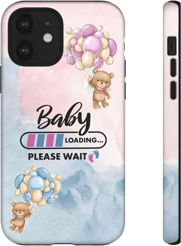 Miniatura 8 de Cute Baby Loading Phone Case for iPhone Models and Variants - Sweet Maternity Phone Cover for Pregnancy Reveal or Baby Shower Matte