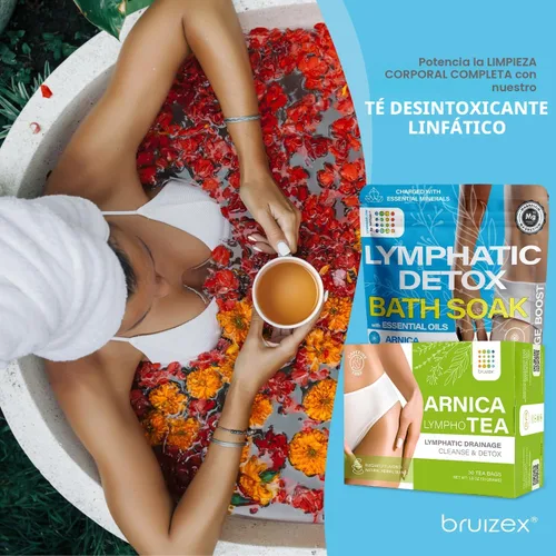 Miniatura 5 de Bruizex Sales de baño de Arnica Montana, baño de sal de Epsom para drenaje linfático y desintoxicación corporal, sales de Epsom para remojar