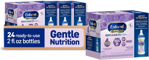 Enfamil Neuropro Gentlease - Fórmula para bebés, lista para alimentar Botella Nursette, alivia los gases y el llanto, vitaminas y minerales para el