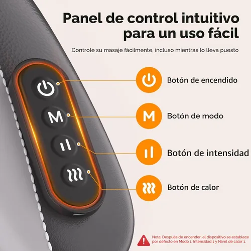 Miniatura 7 de 6D Masajeador de Cuello para Alivio del Dolor de Tejido Profundo, Masajeador Shiatsu de Amasamiento para Cuello y Hombro con Calor, Masajeador