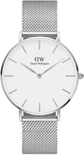 Miniatura 8 de Daniel Wellington Reloj pequeño de ley, pulsera de malla de plata, plateado