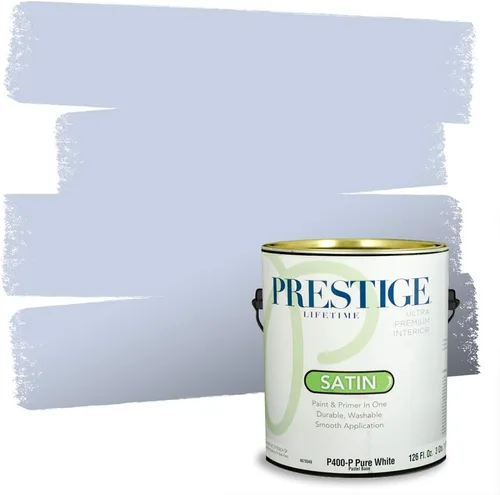 Miniatura 23 de Prestige Paints. - Base y pintura para exteriores en un solo galón, 1 galón. plano, comparable con Sherwin Williams Topsail. SW6799-PCM