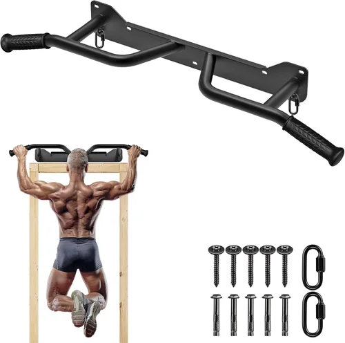 Miniatura 10 de SELEWARE Heavy Duty Welded Pull Up Bar, Versatile Doorway Wall Mount, Joist Mounted, and Ceiling Mounted Chin Up Bars, Thick Metal Sturdy A1: Barra