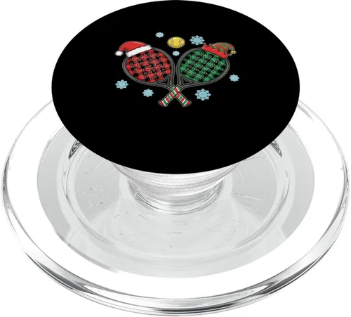 Miniatura 7 de Holiday Buffalo Plaid Christmas Padel Rackets Padel Lover PopSockets Adhesive PopGrip