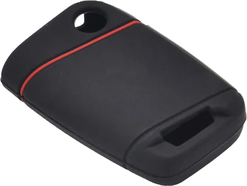 Miniatura 7 de Paquete de 2 fundas protectoras de silicona suave para llavero remoto para VW Volkswagen Tiguan Atlas Jetta Passat Golf Alltrack KR5FS14-US Negro