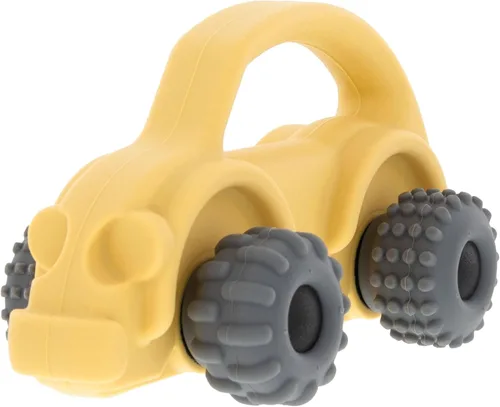 Miniatura 5 de Nuby Juguete mordedor de silicona para bebés – Coche de dentición texturizado con ruedas móviles, fácil de sostener, alivia las encías doloridas
