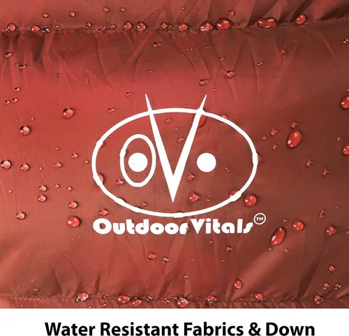 Miniatura 5 de Outdoor Vitals Summit - Saco de dormir de más de 800 libras de potencia de relleno ultraligero para mochilero, saco de dormir ligero para senderismo