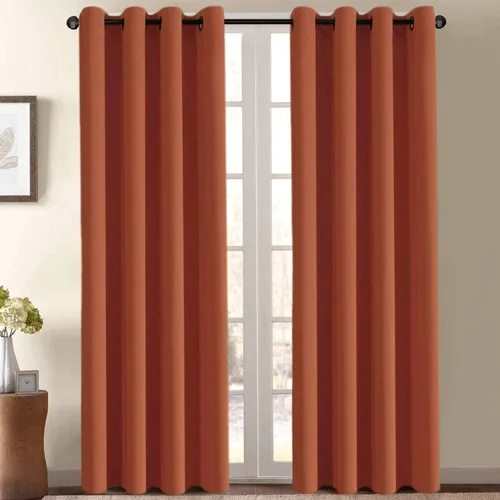 Miniatura 166 de H.VERSAILTEX - Cortinas blackout con aislamiento térmico y ojales en la parte superior, para patios, puertas correderas y división de habitaciones