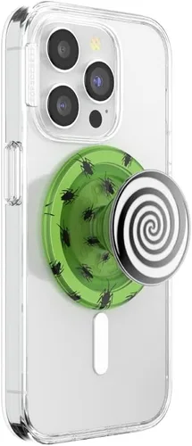 Miniatura 10 de Agarre para teléfono PopSockets con soporte expansible, agarre adhesivo, esmaltado - Yin Yang