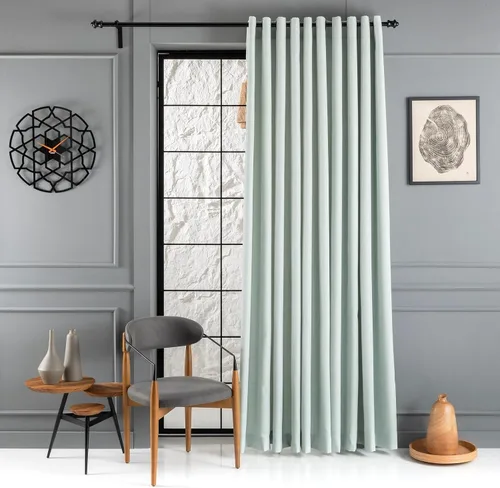 Miniatura 30 de Cortinas de lino sintético (2 paneles de 50 pulgadas de ancho x 108 pulgadas de largo, color blanco hueso)