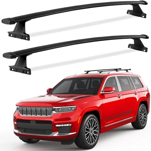 KINGGERI Barras Transversales para Techo de 220 libras Compatible con Jeep Grand Cherokee L 2021-2026 y Grand Cherokee 2022-2026, Rieles de Techo de