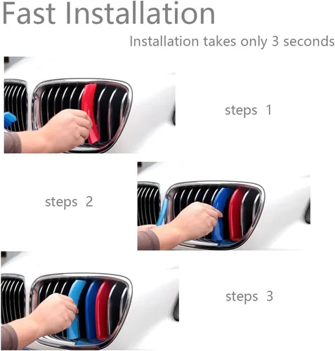 Miniatura 5 de Lanyun Compatible con bmw X7 G07 2023 - Accesorios para parrilla de color ABS, con 7 barras verticales