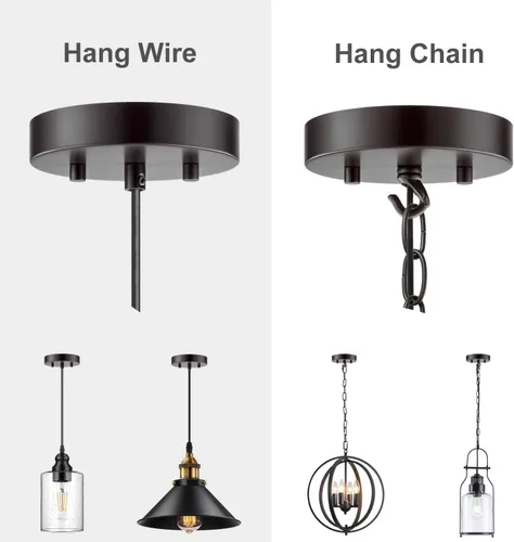 Miniatura 3 de Qc Kit de toldo de luz de techo, 6 pulgadas, placa de cubierta de lámpara para tapa de araña o luz colgante, placa de cubierta de luz de techo