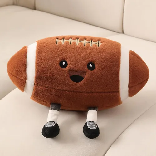 Miniatura 7 de Divertida almohada de felpa de baloncesto con patas – Lindo juguete de animal de peluche para niños y niñas, regalo de almohada decorativa