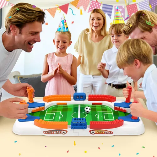 Miniatura 6 de Mini juego de mesa de futbolín para niños, juego de fútbol, regalos para niños, juguete de fútbol para deportes de interior, sala