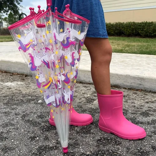 Miniatura 11 de Totes- Paraguas de burbujas transparente para niños con mango de fácil agarre), 2236N53