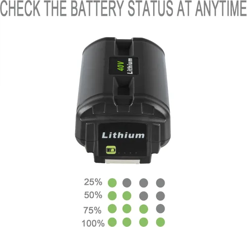 Miniatura 5 de Batería de repuesto de alta capacidad de 4.0Ah para batería Ryobi de 40 V - Vida útil prolongada y rendimiento confiable