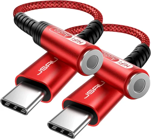 Miniatura 10 de JSAUX Adaptador USB C a conector de audífonos hembra de 6/64" (3.5 mm) para audio auxiliar, compatible con Samsung Galaxy S23, S23+, S23 Ultra, S22
