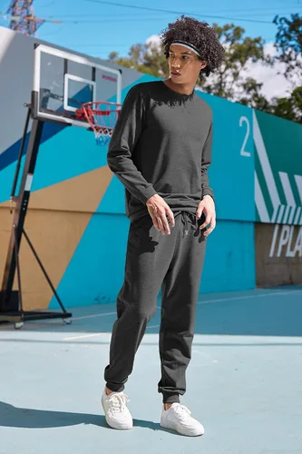 Miniatura 2 de COOFANDY Conjunto deportivo de 2 piezas para hombre, de manga larga, sin botones, atlético, casual